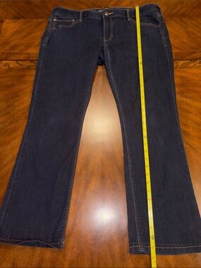 Express Barely Boot Dark Wash Jeans Size 14R Stretch Bootcut